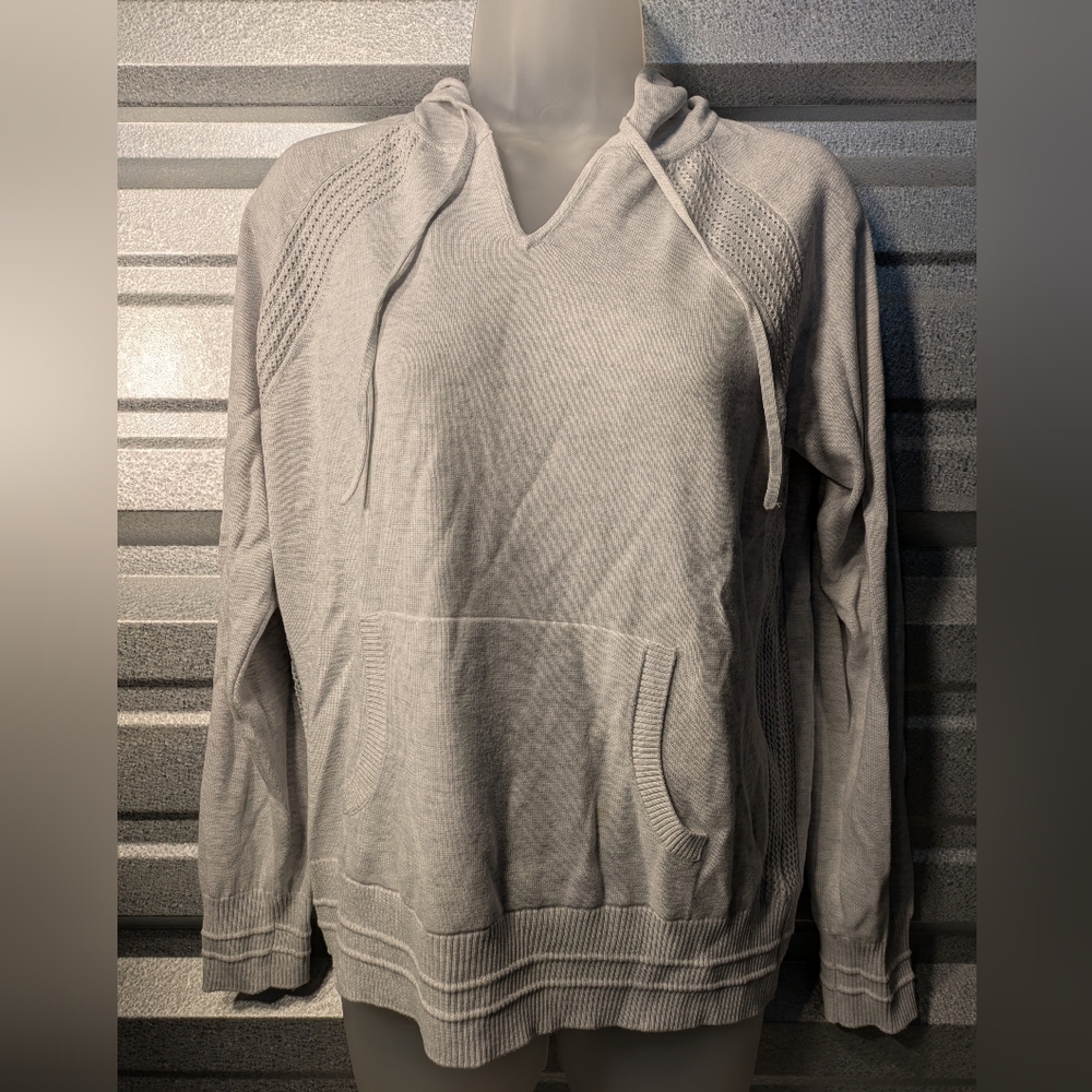 Athleta Gray Hoodie Sweatshirt Size S-p
